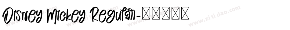Disney Mickey Regular字体转换